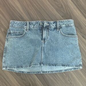 Hollister Blue Denim Mini Skirt